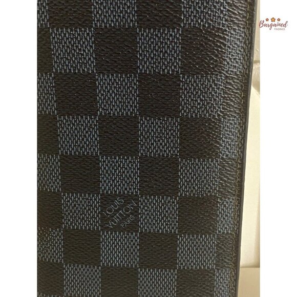 Authentic Louis Vuitton Damier Graphite Coated Canvas Leather Brazza Wallet 2018 - Picture 2 of 15